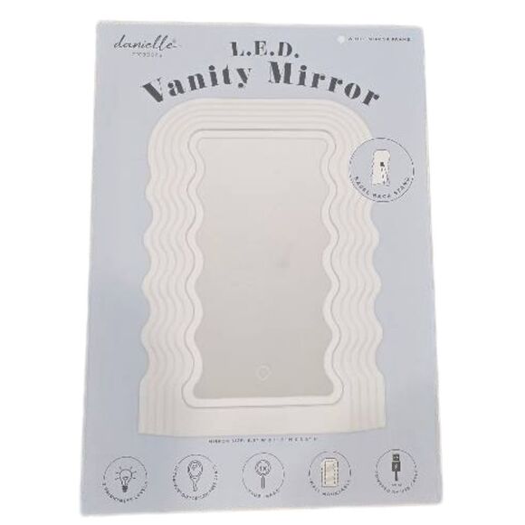 Danielle Creations L.E.D. Wavy Vanity Mirror - Picture 4 of 8
